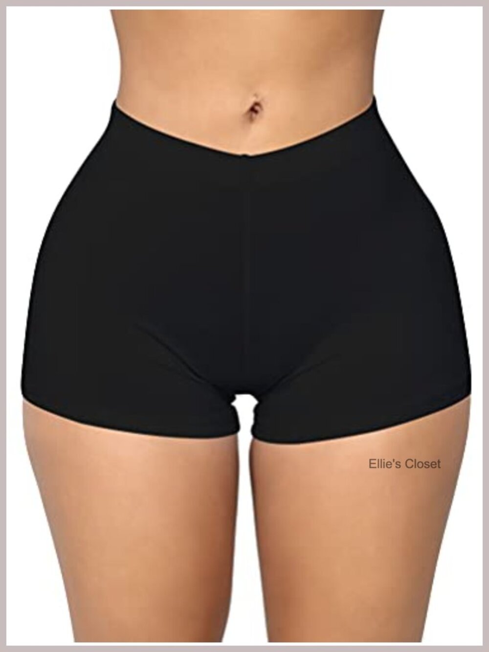 Sexy Workout Gym Biker Elastic Waist Booty Shorts